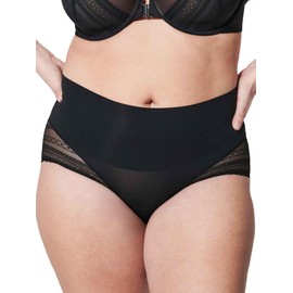 SPANX, UNDIETECTABLE, Illusion Lace Hi-Hipster, Very Black,L