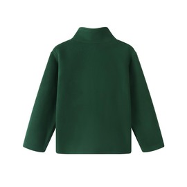 Noomelfish Girls Full Zip Soft Polar Fleece Jacket Outerwear Coat With Pockets, Green, Size 11-12 Years