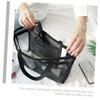 WOONEKY Capacity Mesh Toiletry Bag Convenient Shower Storage Tote for