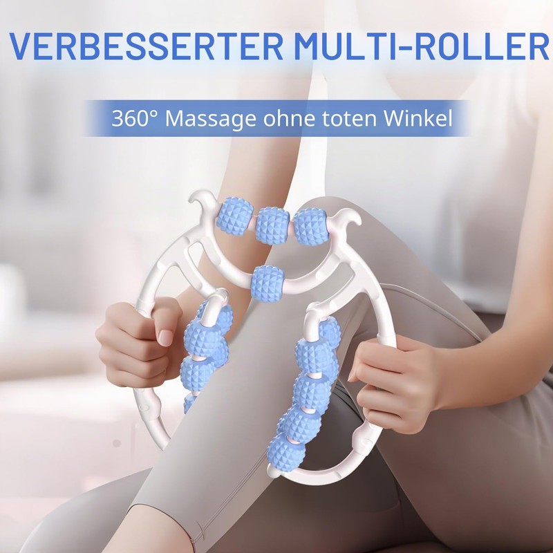 Relax Roller 20 Wheels, Pilates Roller Neck Massager Massage Roller