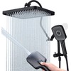 13 Inch Rainfall Shower Head with Multi-Function Handheld Sprayer Combo,