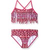 Kanu Surf Carrie Tribal - Bañador para niña, Rosado, 2