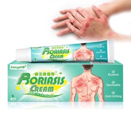 Crema Para La Psoriasis Y El Eczema, Crema Antipicazón A Base De Hierbas Naturales Para Piel Seca, Con Picazón, Picaduras, Erupciones Cutáneas, Piel Irritada, Crema Hidratante (0.7 onzas (Paquete de 3))