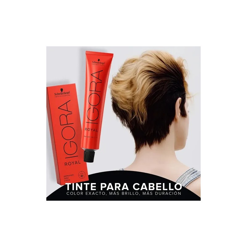 Tinte Permanente En Crema Igora Royal Tubo De 60g