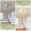 Gryalcy 20" Boho Ceiling Fan with Light, Rattan Caged Flush