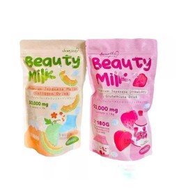 Dear face 2 Packs Dear Face Beauty Milk Japanese Collagen STRAWBERRY & MELON Drink