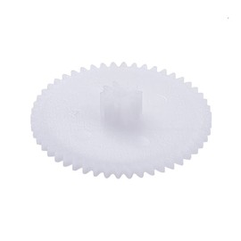 Bettomshin Plastic Gear 50102A 0.5 Modulus Pulley Belt Shaft Robot RC Motor Hand DIY Mechanical Parts Kit White 30pcs