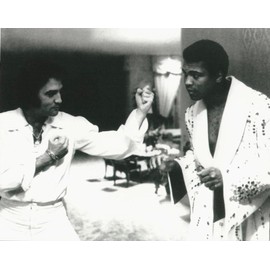 Box The King & The Greatest Elvis Presley and Muhammad Ali - 11"x14" Photo, Mounted in 16"x20" Double Matt and Framed with Plexi Glass