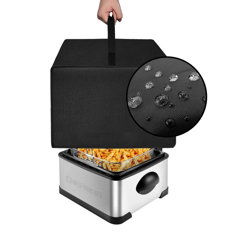 Deep Fryer Cover Heavy Duty Waterproof Heat Resistant Nylon Cover