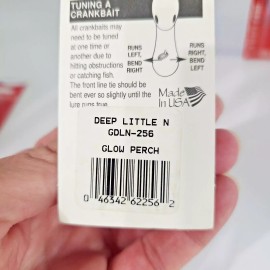 Norman Vtg New Norman 2 1/2" Deep Little N 3/8 oz Crankbait 9 - 12 Feet You Pick Color - 256 - Glow Perch