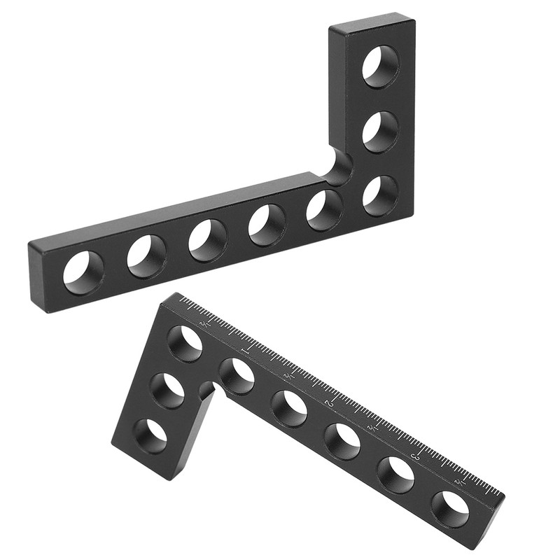 90 Degree Positioning Squares Right Angle Ruler Woodworking Tools Inch
