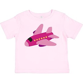 inktastic Girls Pink Airplane Pilot Toddler T-Shirt 2T Pink 2e225