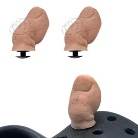 BAIYSFFG 2 PCS Toe Shoe Charms, Big Toe Shoe Decoration Charms Funny Toes Charms for Boys Men Shoes Clog Slides Sandal Gifts (hairy)