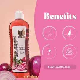 Natural Sant Onion, Rosemary and Biotin Shampoo for all hair types (16 flOz/500 ml)