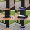 Aluminum Split Post Base Cover fit 3" Post, Decorative Square