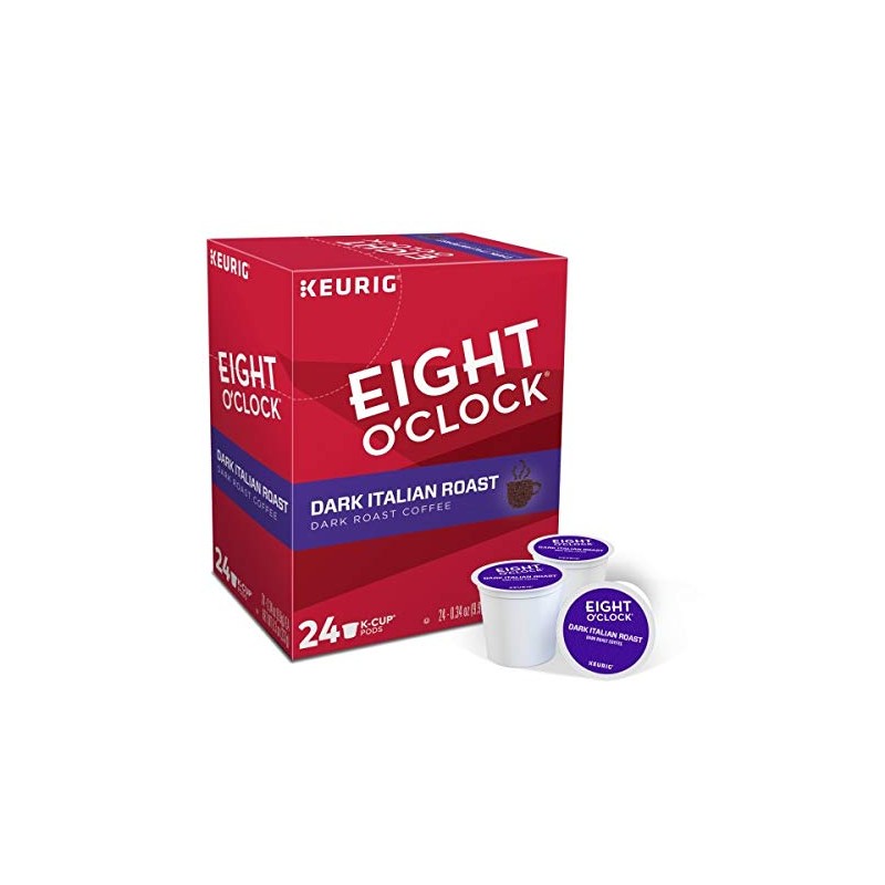 Eight O Clock, Dark Italian Roast, Single-Serve Keurig K-Cup Pods,