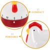 BESTonZON Kitchen Timer Cartoon Chicken Shape, Mechanical Kitchen Timer, 60