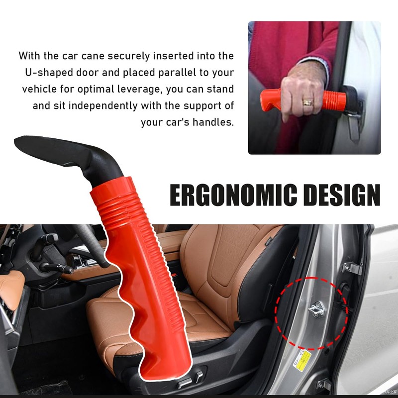 Wevdn Car Door Handle for Elderly, Portable Stable Vehicle Support