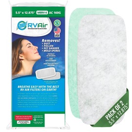 AC Filter - Air Conditioner Replacement Filters - RV Air Cleaner - Camper Accessories for Travel Trailers - Easy to Install Vent Filter - 12.875 x 5.5 x 0.75 in (4 Filters for AC 160G)