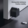 Luocute Magnetic Door Stopper Windproof, Upgrade Punchfree Mechanical Silent Floor