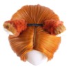 16 inch Short Orange Wig Men and Women Fluffy Layered