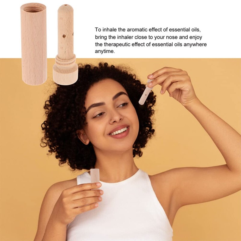 LALAFINA Essential Oil Stick Nasal for Congestion Aromatherapy Nose Sucker