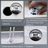 2 Pcs Standard 38 mm Toilet Buttons with Four Rods