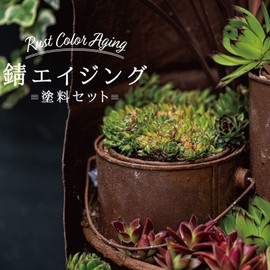 Anyone can easily paint rust like rust aging, 1.8 oz (50 g) x 2 color set; Takara paint