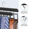 2 Pack Tie Rack & Belt Hanger 2 in 1