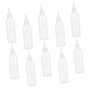 Ipetboom 10pcs Multipurpose Squeeze Bottles with Pointed Mouth for Hair