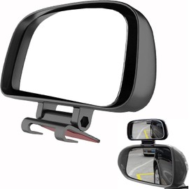 KEWAYO Specchietto Retrovisore Auto Anti-Angolo Cieco, 360° Rotante, Grandangolare, Universale per Auto, SUV, Furgoni, Installazione Facile