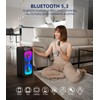 Karaoke Machine for Adults, Portable Bluetooth Speaker with 2 Wireless