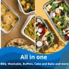 NUNOCHO Aluminium Foil Trays with Lids. Containers Pack 20, Set