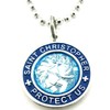 Baja Billy's St. Christopher Surf Medal Necklace Pendant, Protector of