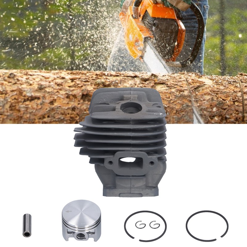 Cylinder Piston Kit Chain Saw 44.7mm Metal Set Kit for