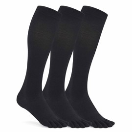 TikMox Calf Toe Socks, Five Finger Elastic Socks, Moisture-Wicking & Breathable, Varicose Veins Prevention for Men & Women