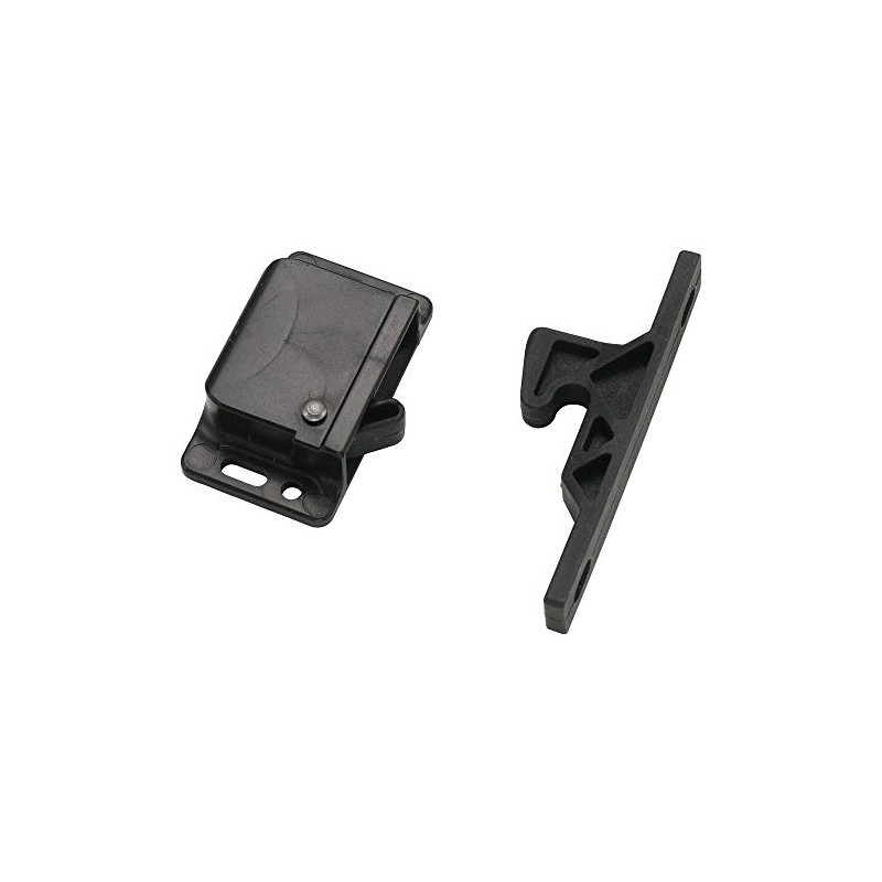 Decorite 5838-4 Pack - RV Cabinet Door Black Push Latch