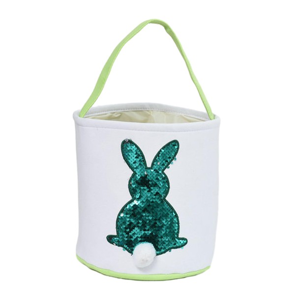 Angenster Easter Basket with Bunny Ears, Colorful Easter Egg Basket