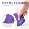 FOSHIO 2-Pack Purple PPF Squeegees, TPU Squeegee for Vinyl Car