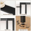 YATINEY Narrow Console Table with Outlets, 70.9" Sofa Table Narrow