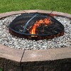 Sunnydaze Heavy-Duty Steel Mesh Fire Pit Spark Screen with Handle