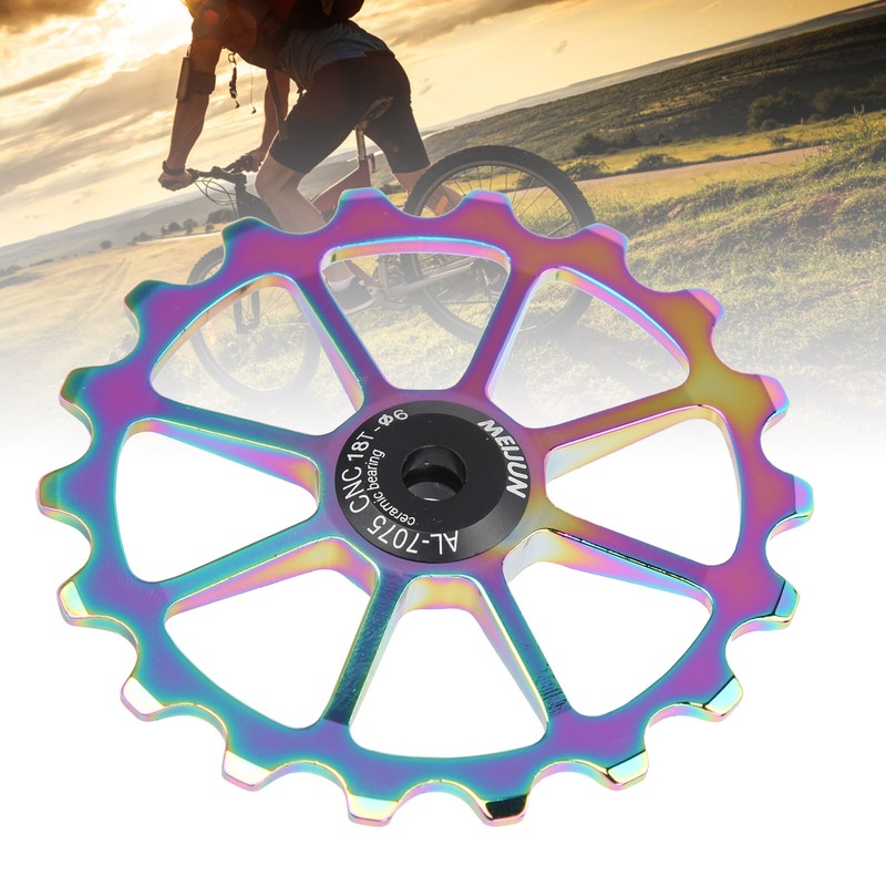 18T Guide Roller Bicycle Rear Derailleur Pulley Wheels for Road