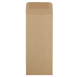 JAM PAPER #10 Policy Business Premium Envelopes - 4 1/8 x 9 1/2 - Brown Kraft Paper Bag - 100/Pack