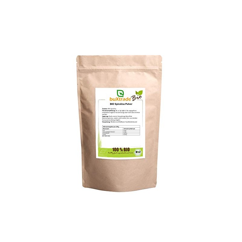Organic Spirulina Powder Algae Buxtrade Superfoods Vegan 5x 1kg