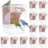 Glikceil 12 Pcs No Mess Bird Feeder Automatic Bird Parrot