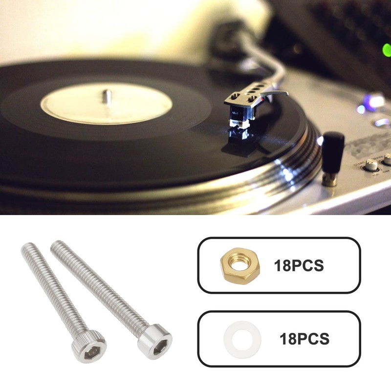 eMagTech 1 Set Turntable Headshell Pickup Assembly Kit Phono Headshell