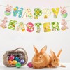 1 PCS Happy Easter Banner,Easter Bunting,Easter Banner,Easter Decorations,Easter Bunting Decorations,Happy