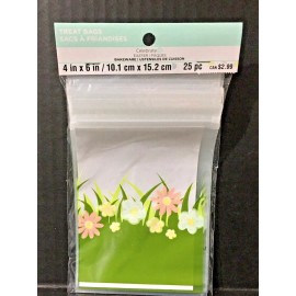 Celebrate It Easter Spring Treat Bags New 25 Pieces 4” X 6” New