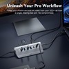 TRENFI Aluminum USB C Hub with Detachable Cable | USB
