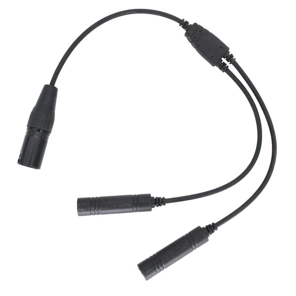 Unbranded Black Aviation Headset GA Dual Plugs to for Airbus